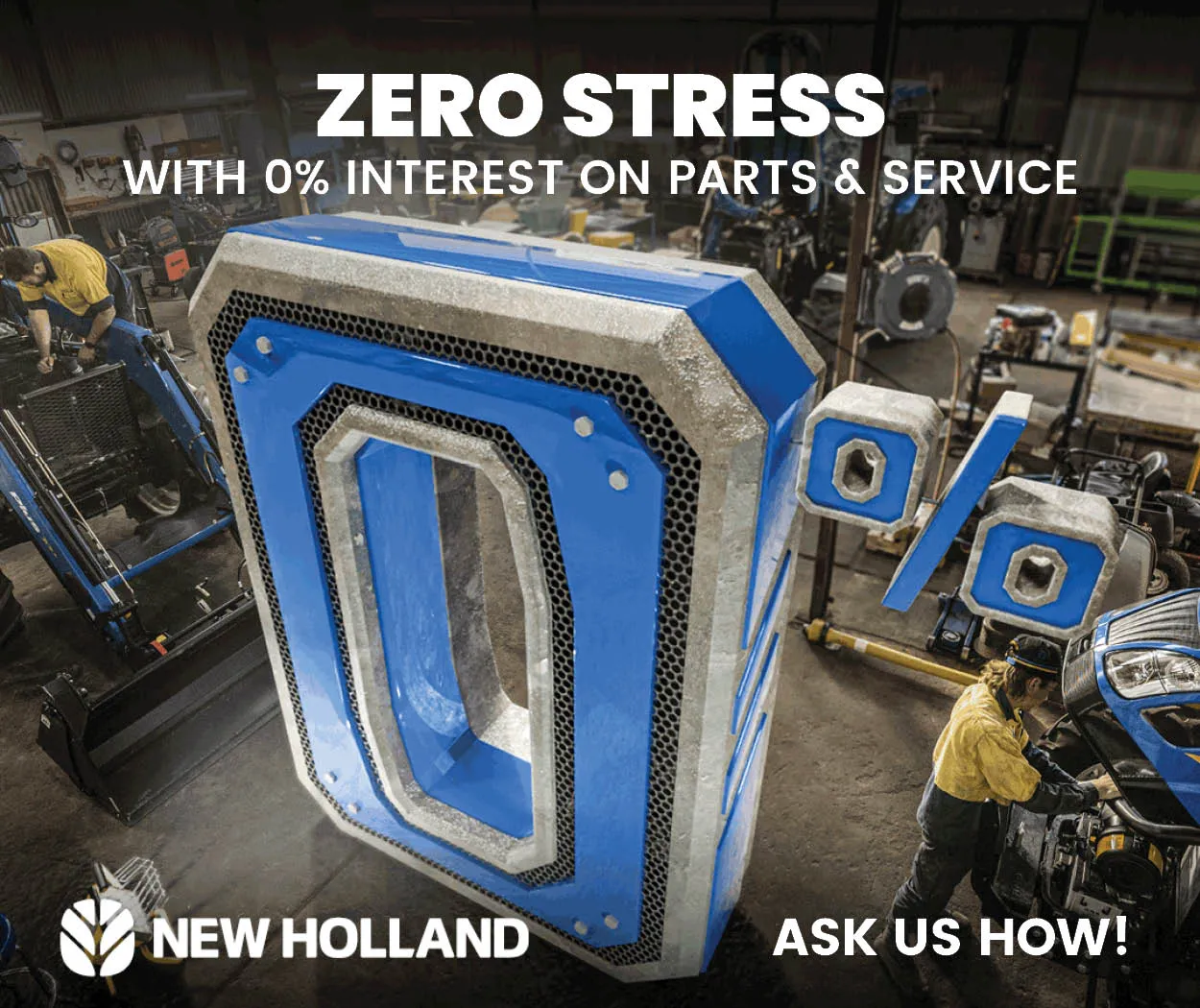 New Holland Parts & Service 0% Interest